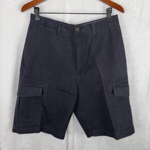 Chaps By Ralph Lauren Cargo Shorts Men's 32 Navy Blue 100% Cotton NWT NEW